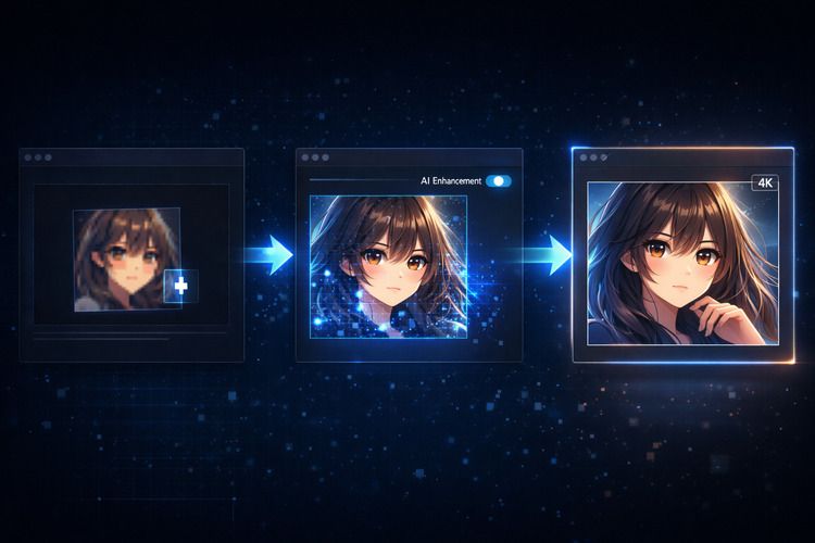 UniConverterの画像補正機能でアニメ画像を高画質な壁紙にする方法 