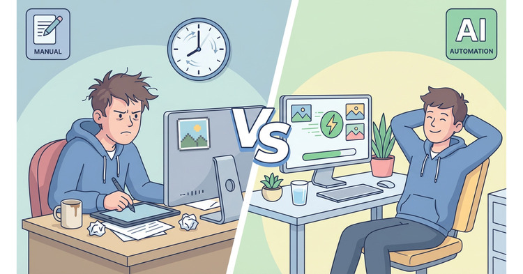 今の画像背景を変える方法はAI 