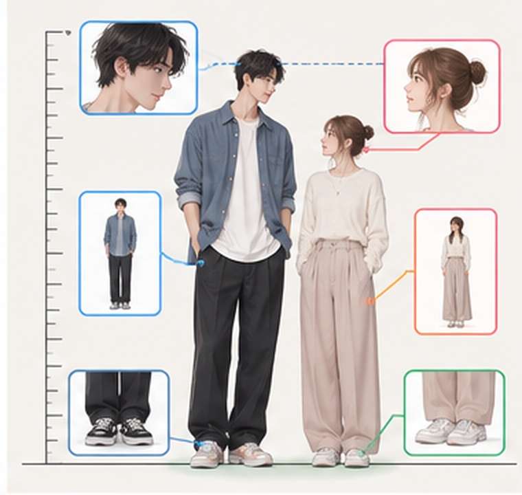 推しとの身長差AIプロンプトの構成ポイント