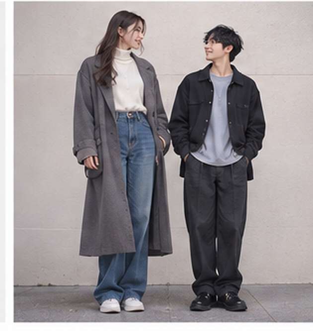 逆身長差を表現したAI画像
